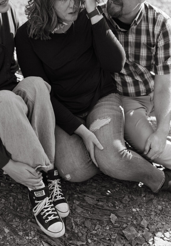 family photography at saint Mary lake in east glacier national park Montana.